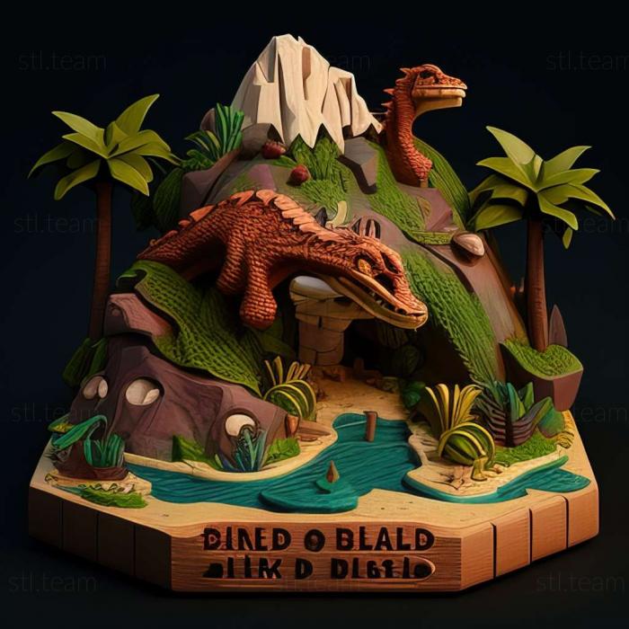 3D модель Игра Dino Island Deluxe (STL)